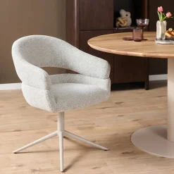 StarFurn Eetkamerstoel Lily Beige Draaibaar
