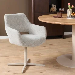 StarFurn Eetkamerstoel Lux Beige Draaibaar