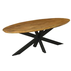 StarFurn Eetkamertafel Brandy Ovaal Naturel 160cm