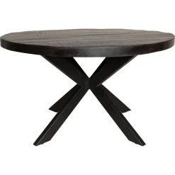 StarFurn Eetkamertafel Denver Zwart Ø110cm