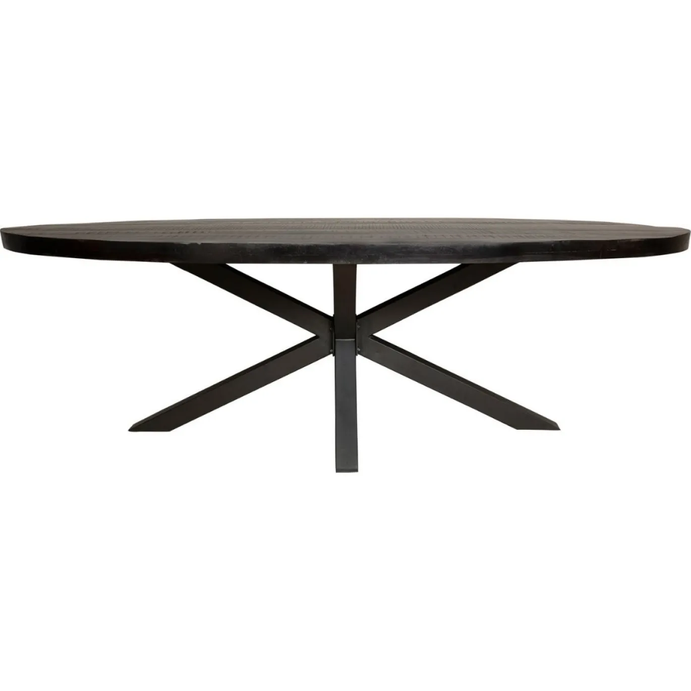 StarFurn Eetkamertafel Denver Zwart Ovaal 210cm