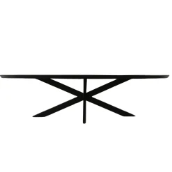 StarFurn Eettafel Brandy Zwart 160cm Ovaal