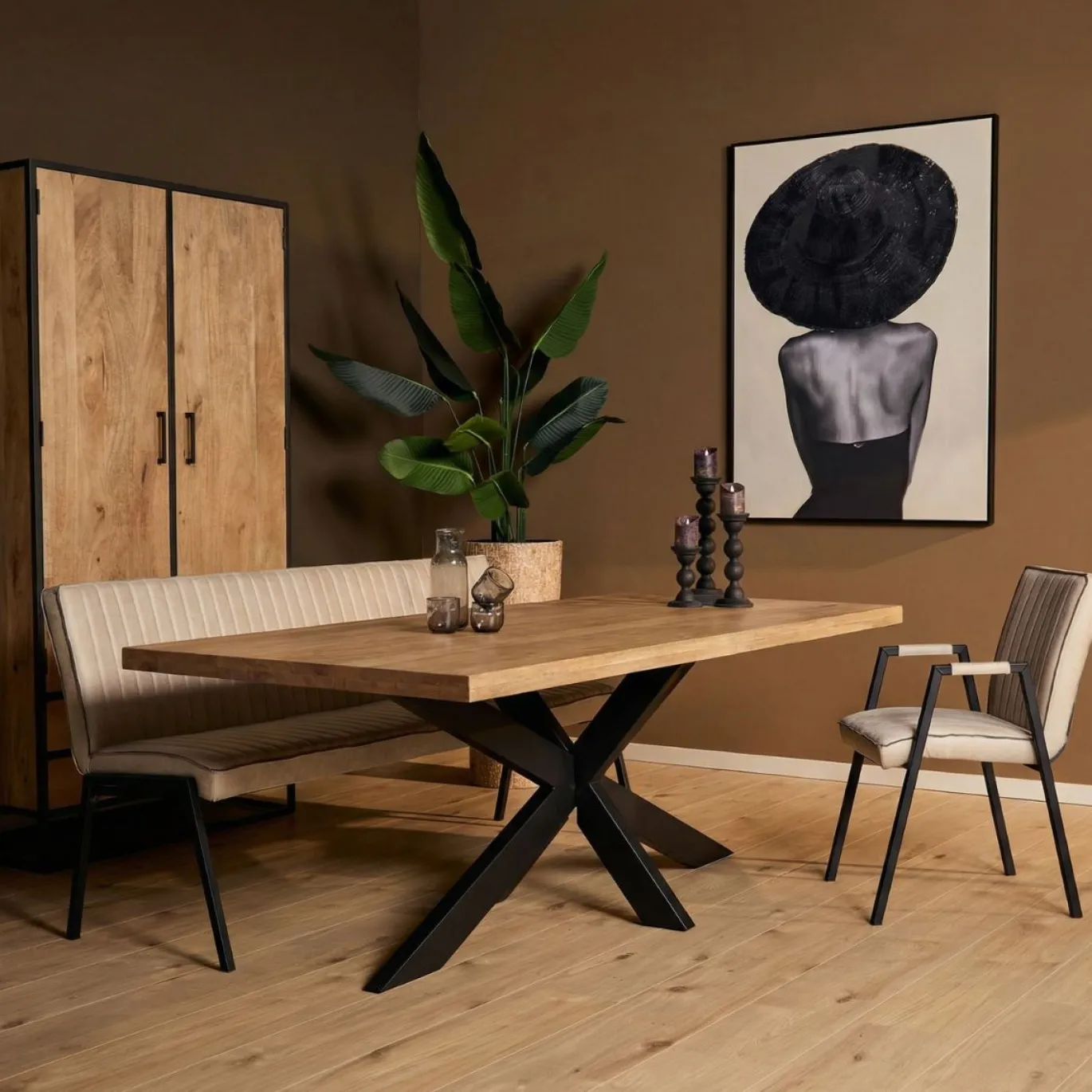 Starfurn Eettafel Dakota 180cm Recthoek Naturel