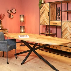 StarFurn Eettafel Elegance Deens Ovaal Naturel 200x100cm