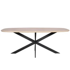 StarFurn Eettafel Ferris Eiken Deens Ovaal 200cm Naturel