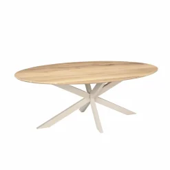 Starfurn Eettafel Ferris Ovaal 210cm Eiken Naturel Poot Zand