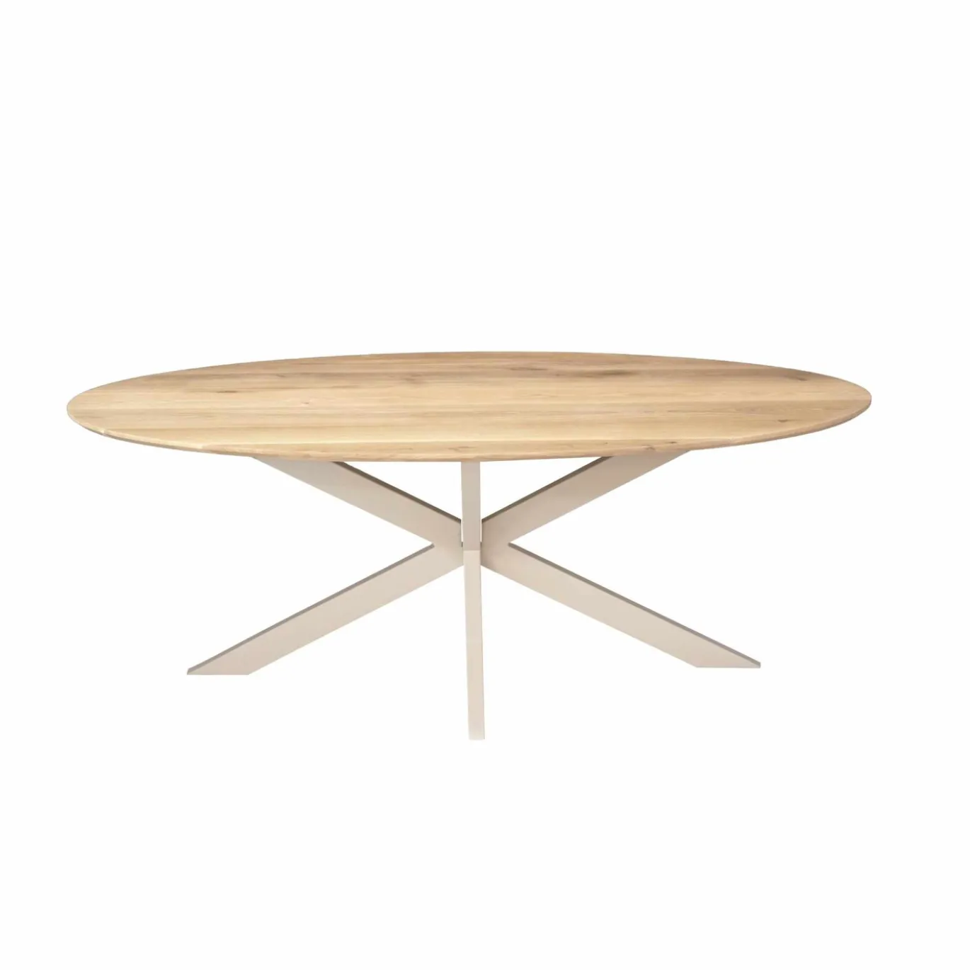 Starfurn Eettafel Ferris Ovaal 210cm Eiken Naturel Poot Zand