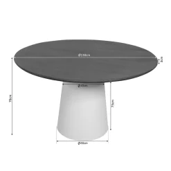 StarFurn Eettafel Madison Bruin 130cm