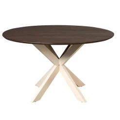 StarFurn Eettafel Madison Bruin 130cm Poot Zand