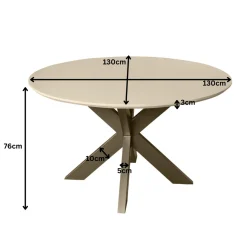 StarFurn Eettafel Madison Zand 130cm