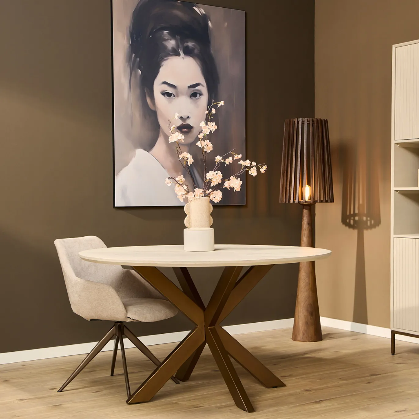 StarFurn Eettafel Madison Zand 130cm