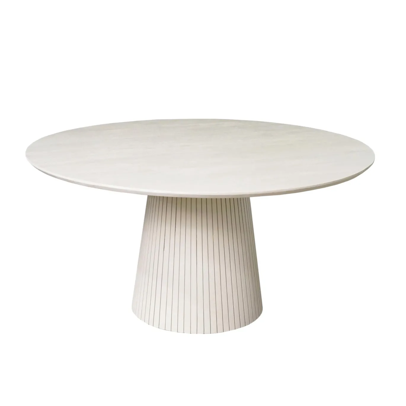 StarFurn Eettafel Solana Zand Mangohout Ø130cm