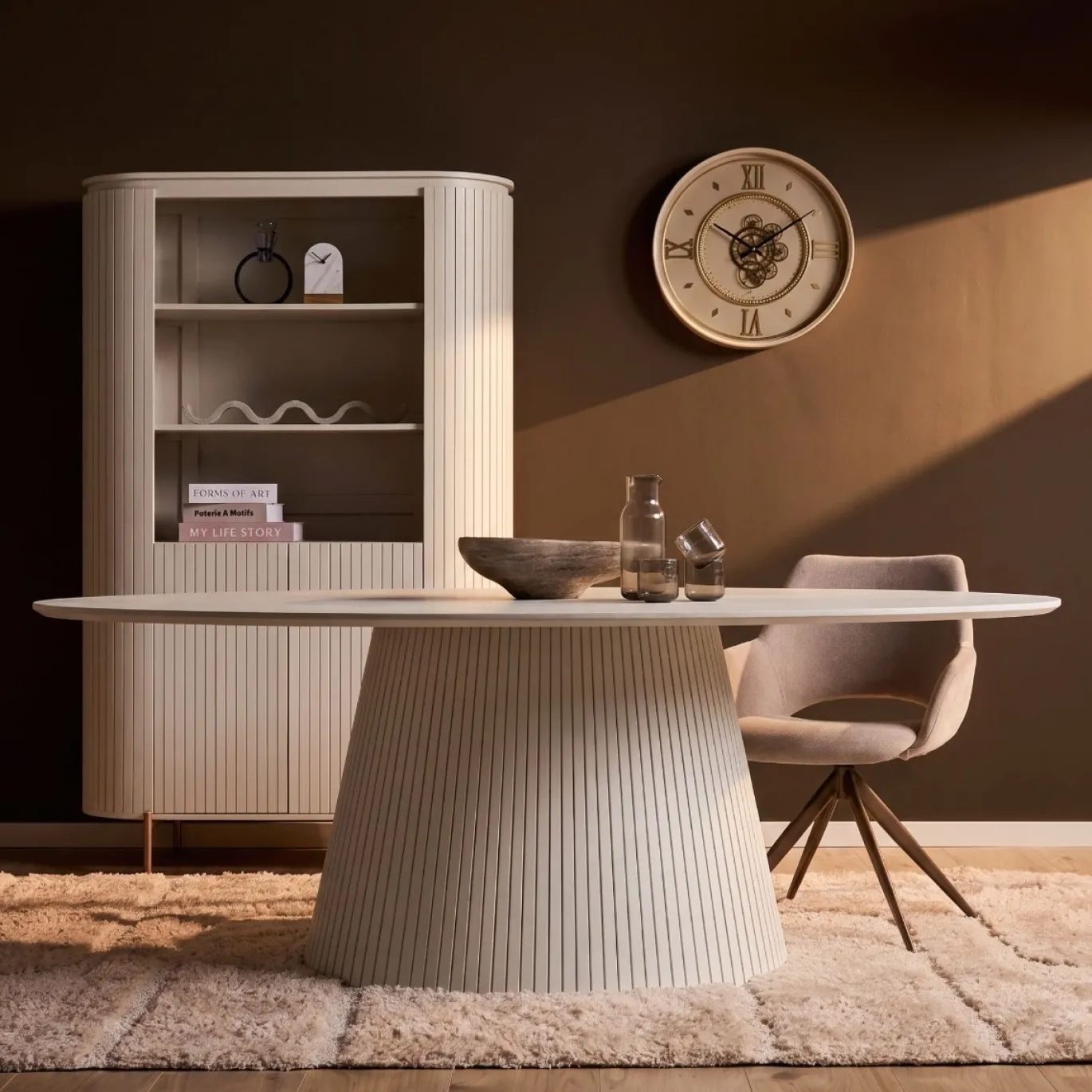 StarFurn Eettafel Solana Zand Mangohout Ovaal 210cm