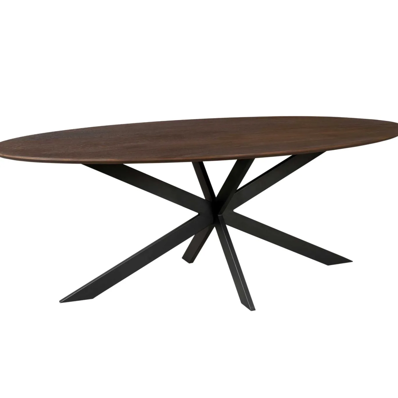 StarFurn Eiken eettafel Ferris Ovaal 210cm Bruin