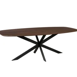 StarFurn Eiken eettafel Ferris Deens Ovaal 200cm Bruin