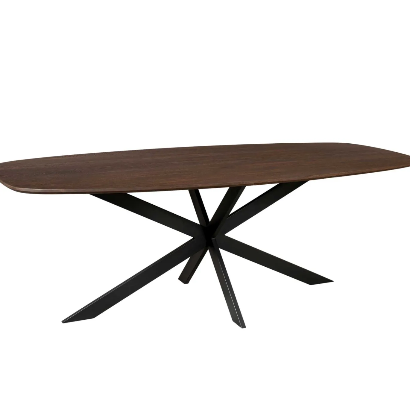 StarFurn Eiken eettafel Ferris Deens Ovaal 200cm Bruin