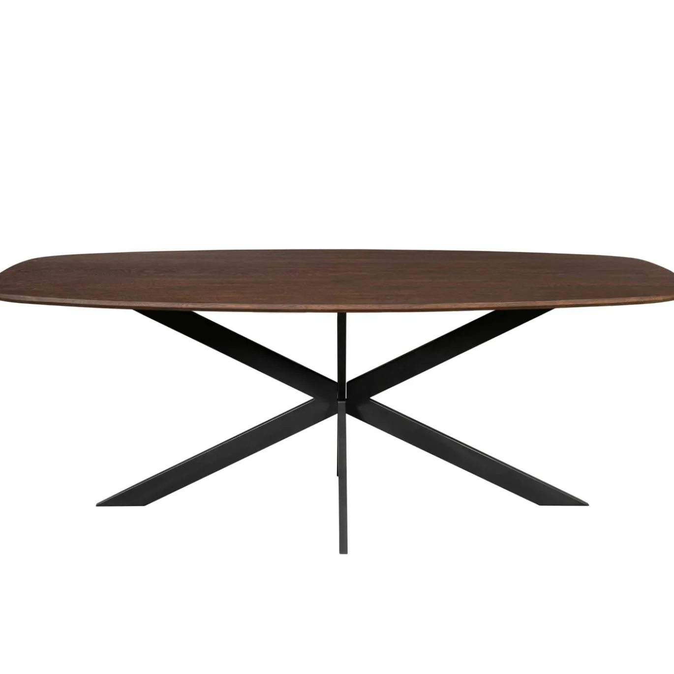 StarFurn Eiken eettafel Ferris Deens Ovaal 200cm Bruin