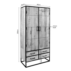 Starfurn Kabinet Dakota Naturel 90cm