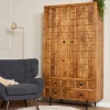 StarFurn Kabinetkast Brandy Naturel 2 Deuren 4 Lades