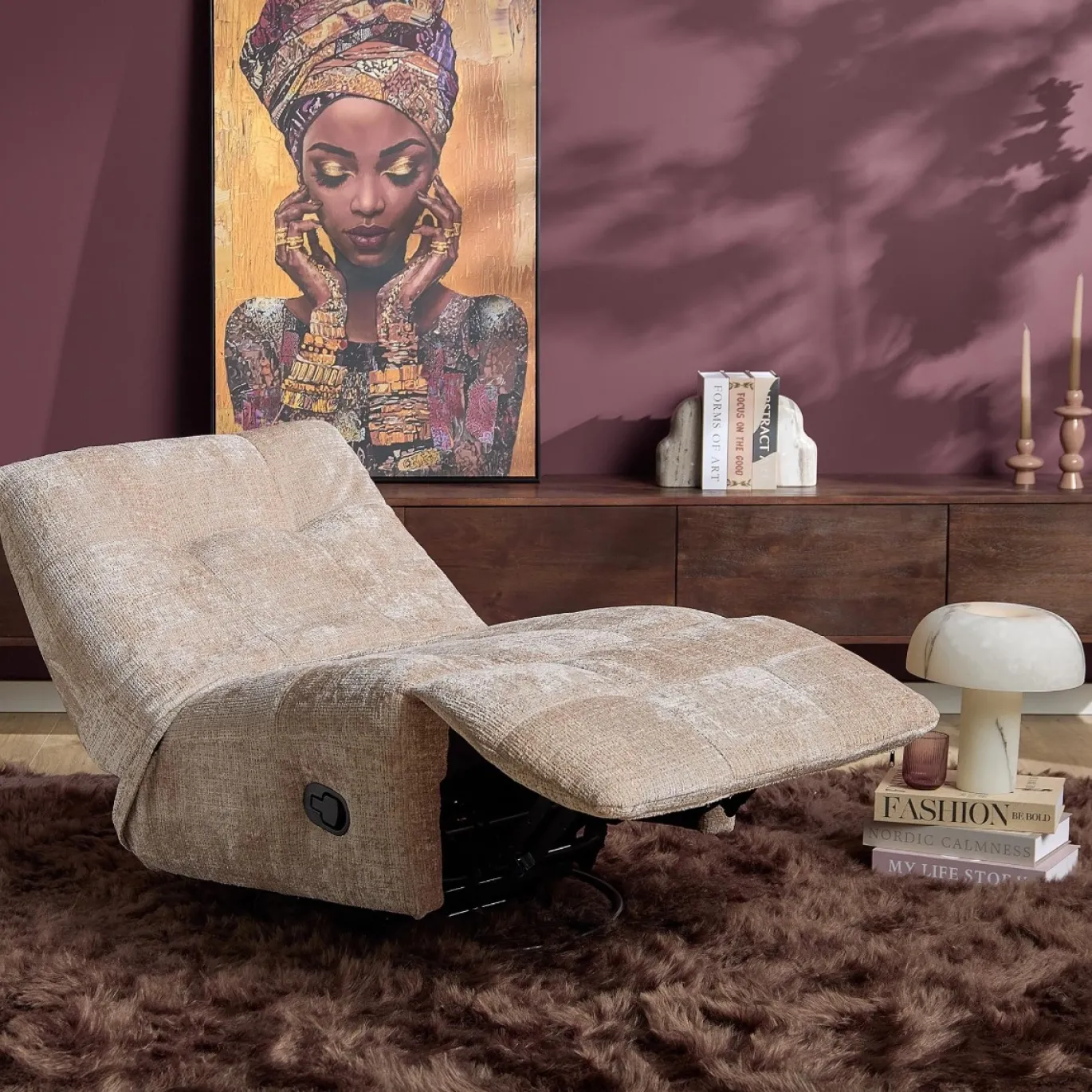 Starfurn Relaxfauteuil Chill Beige