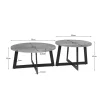Starfurn Salontafel Atlanta 70cm Set van 2