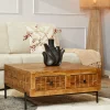 StarFurn Salontafel Brandy Naturel Mangohout 80x80cm