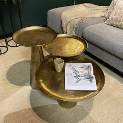 StarFurn Salontafel Daisy Goud 40cm