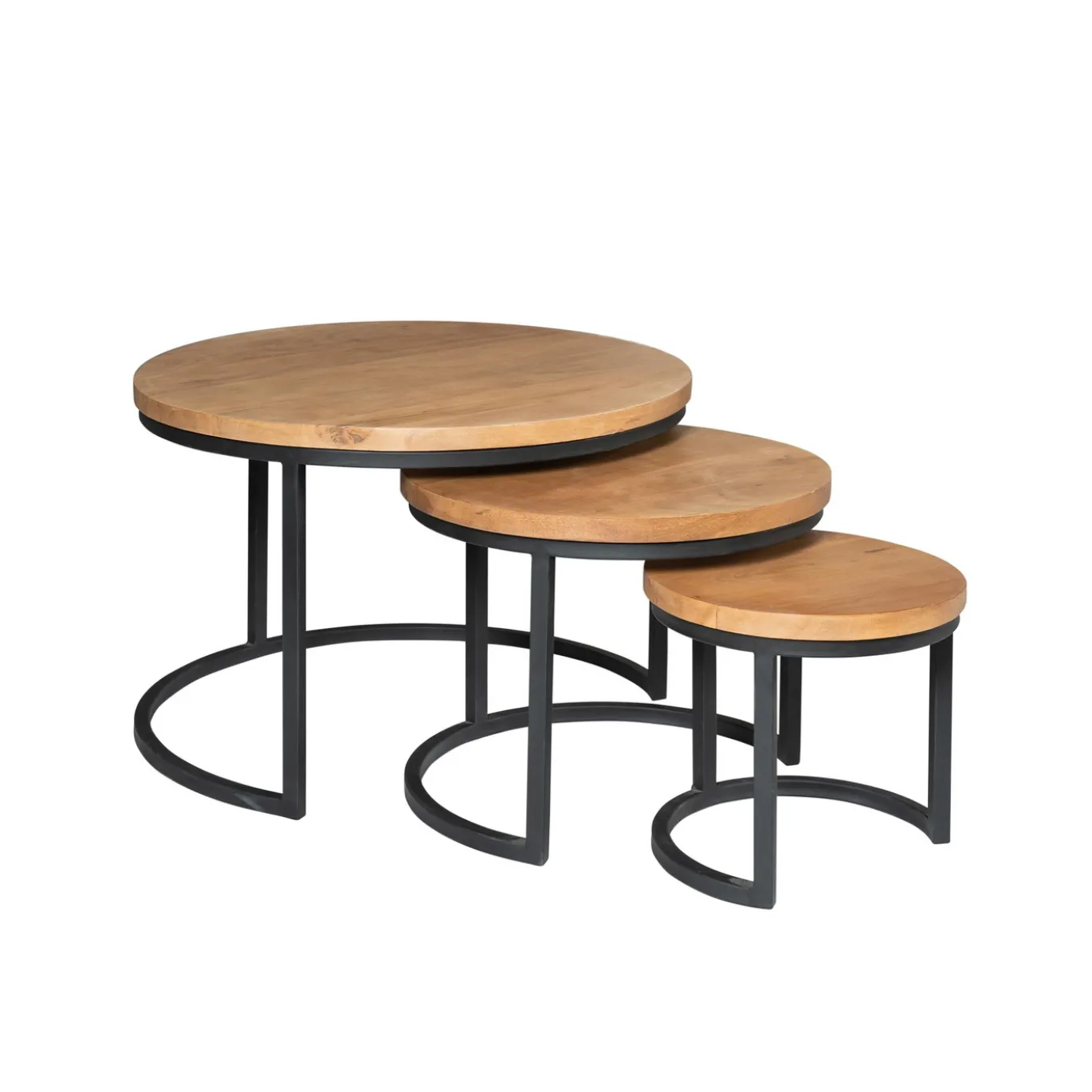 Starfurn Salontafel Dakota Naturel 70cm Set van 3