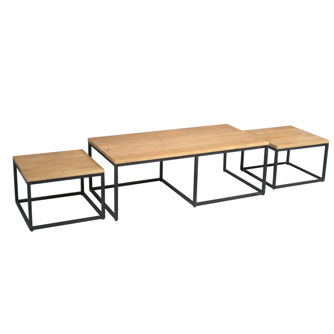 Starfurn Salontafel Dakota Naturel 120cm Set van 3