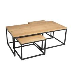 Starfurn Salontafel Dakota Naturel 120cm Set van 3