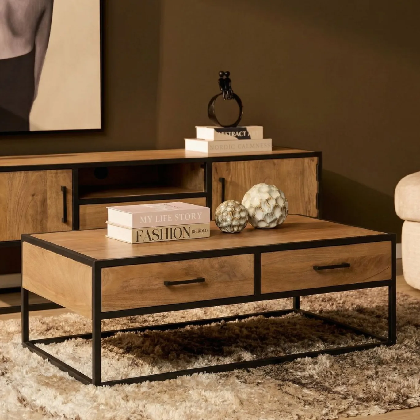 Starfurn Salontafel Dakota Naturel 130cm