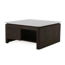 StarFurn Salontafel Dallas Bruin Mangohout 80cm