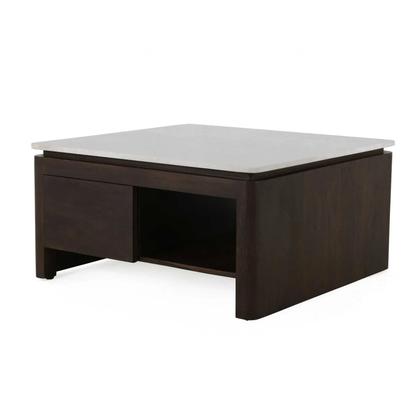 StarFurn Salontafel Dallas Bruin Mangohout 80cm