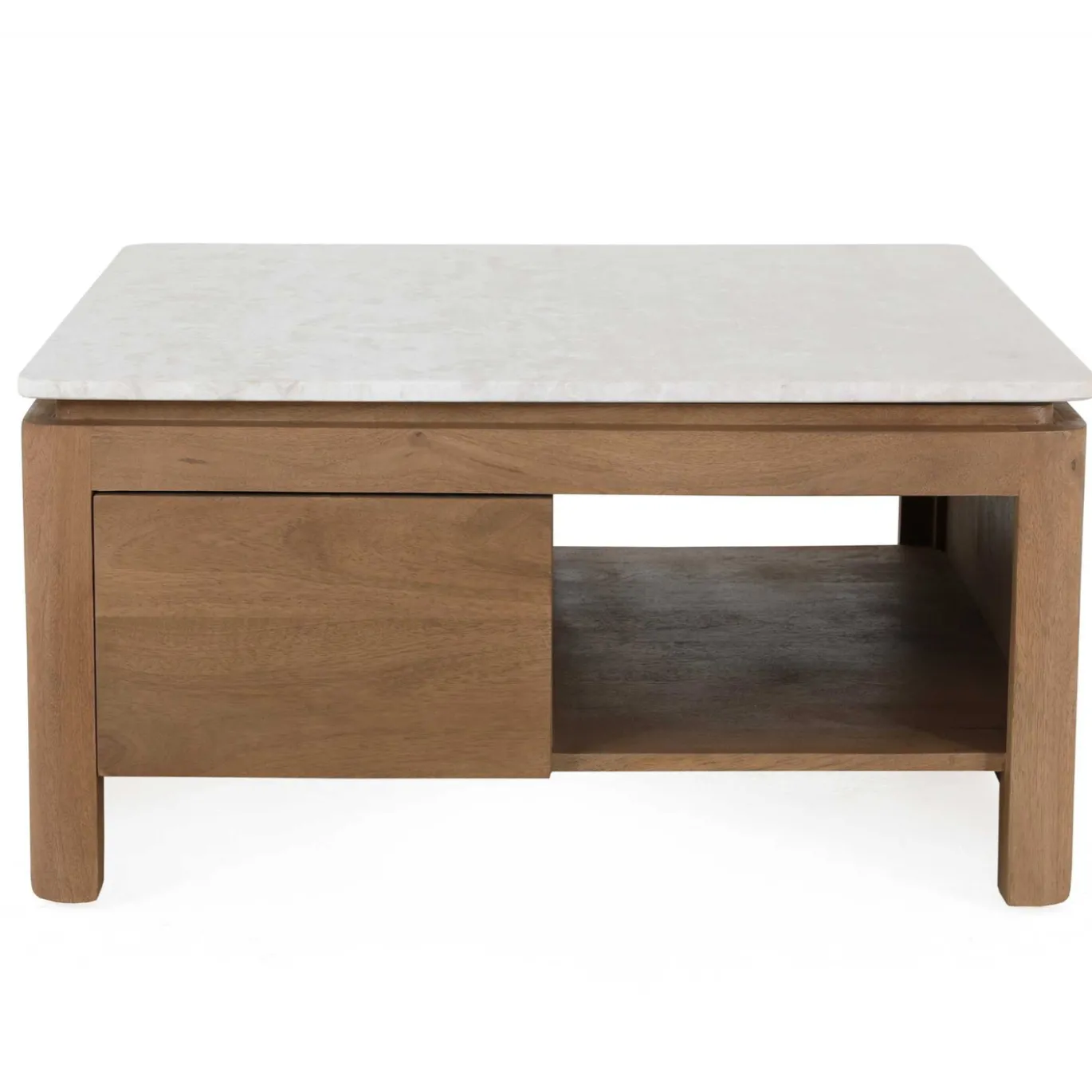 StarFurn Salontafel Dallas Naturel Mangohout 80cm
