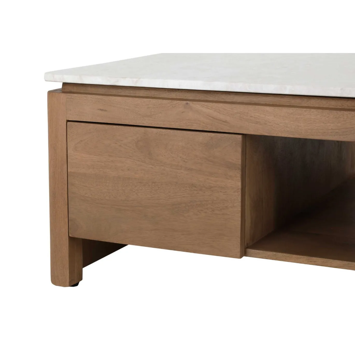StarFurn Salontafel Dallas Naturel Mangohout 80cm