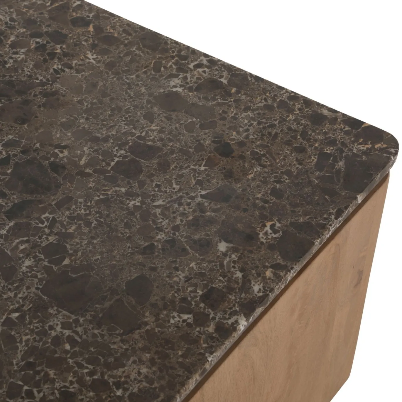 StarFurn Salontafel Dallas Naturel Mangohout 80cm