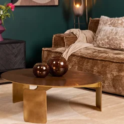 StarFurn Salontafel Darwin Goud Ø90cm
