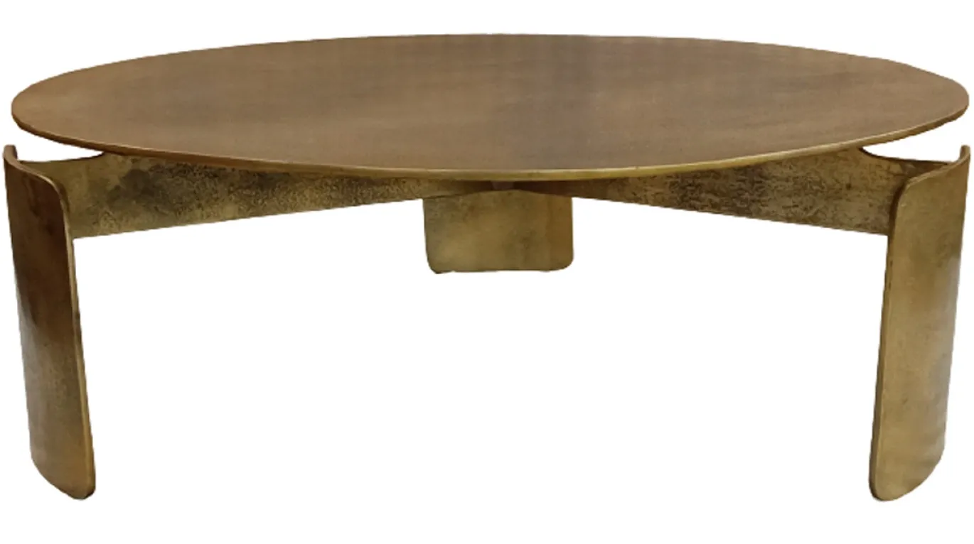 StarFurn Salontafel Darwin Goud Ø90cm
