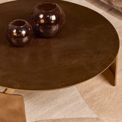 StarFurn Salontafel Darwin Goud Ø90cm