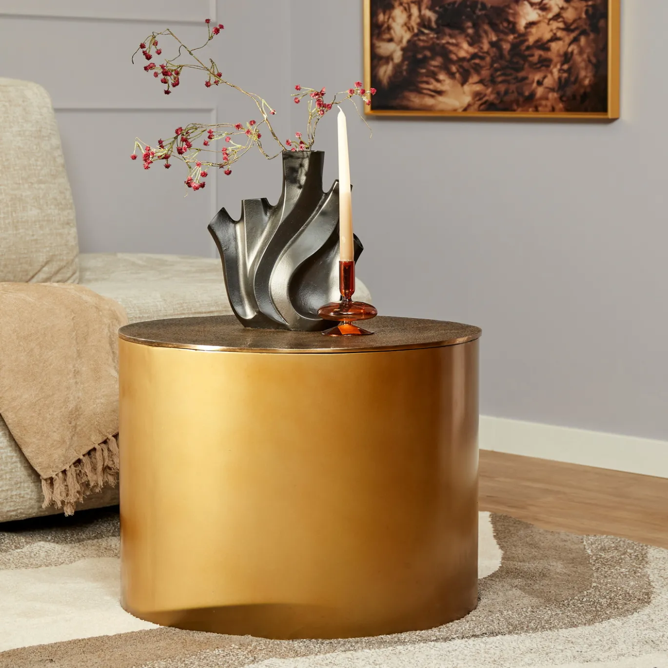 StarFurn Salontafel Fiore Goud
