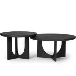 StarFurn Salontafel Guus Zwart Ø60cm