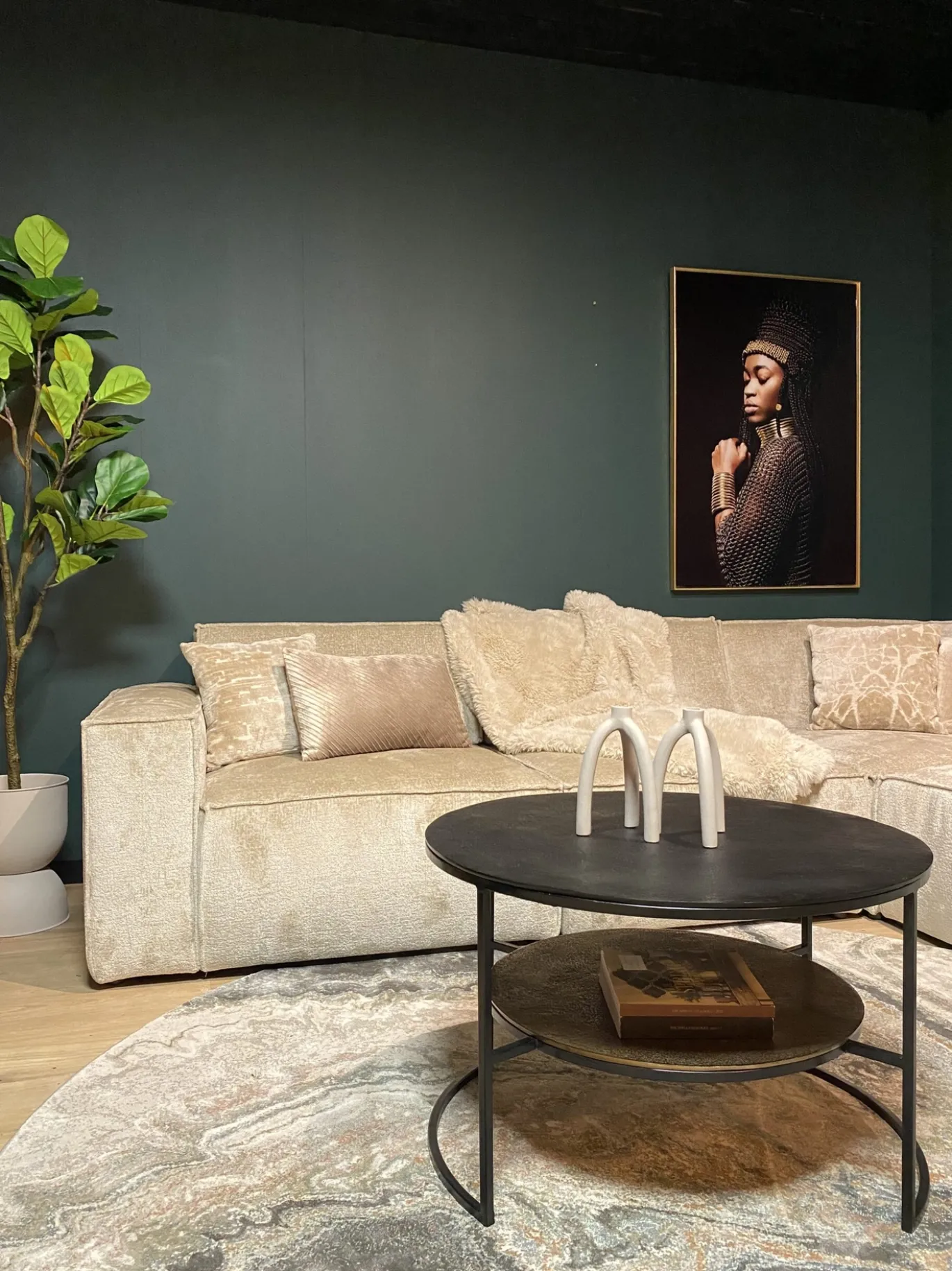 StarFurn Salontafel Lecia Zwart Goud