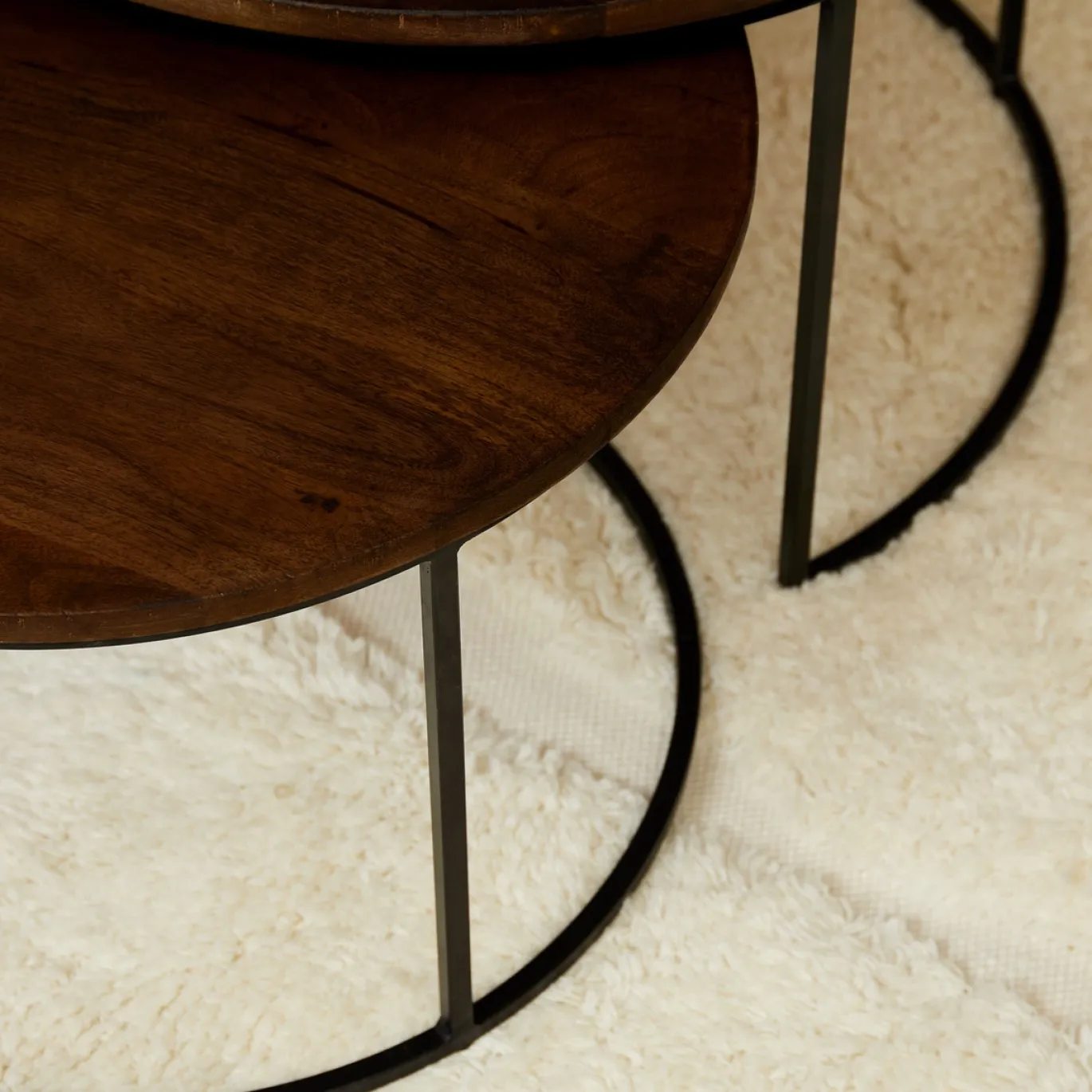 StarFurn Salontafel Madison Bruin 70cm set van 2