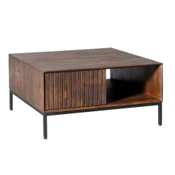 StarFurn Salontafel Madison Bruin 80cm Vierkant