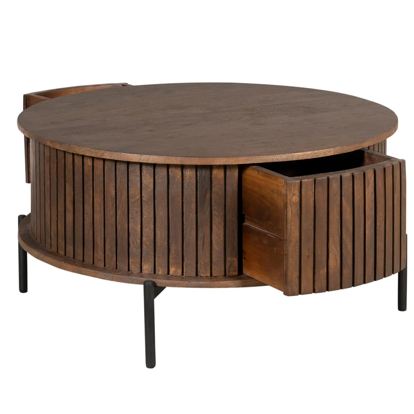 StarFurn Salontafel Madison Bruin 80cm Rond