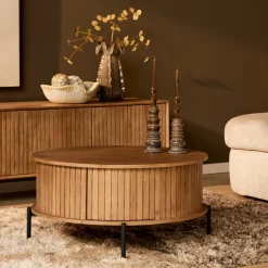 StarFurn Salontafel Madison Naturel 80cm Rond