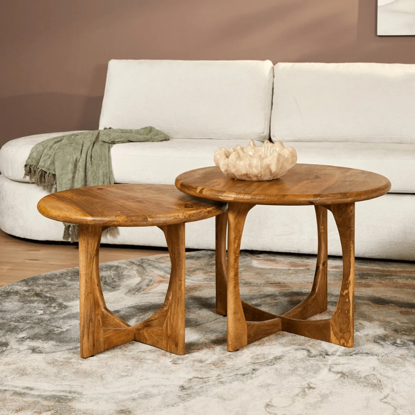 StarFurn Salontafel Milou Naturel Ø60cm
