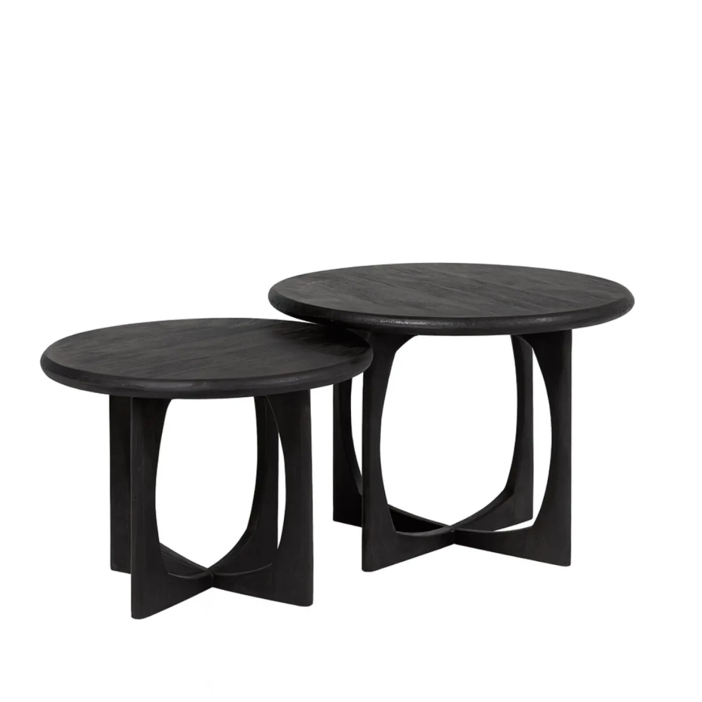 StarFurn Salontafel Milou Zwart Ø70cm