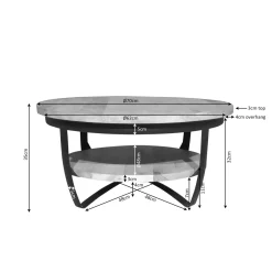 Starfurn Salontafel Paras 70cm Naturel Mangohout