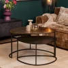 StarFurn Salontafel Set van 2 Jarrel Aluminium